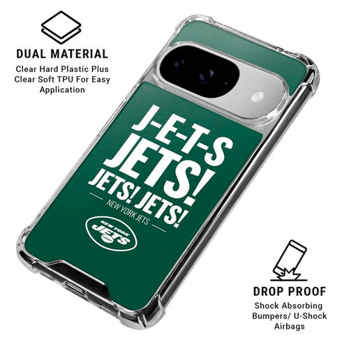 NFL New York Jets Team Motto Google Pixel 10 Clear Case